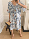 DAZY Women's Ruffle Hem Printed Nightgown - Maison Sydney