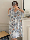 DAZY Women's Ruffle Hem Printed Nightgown - Maison Sydney
