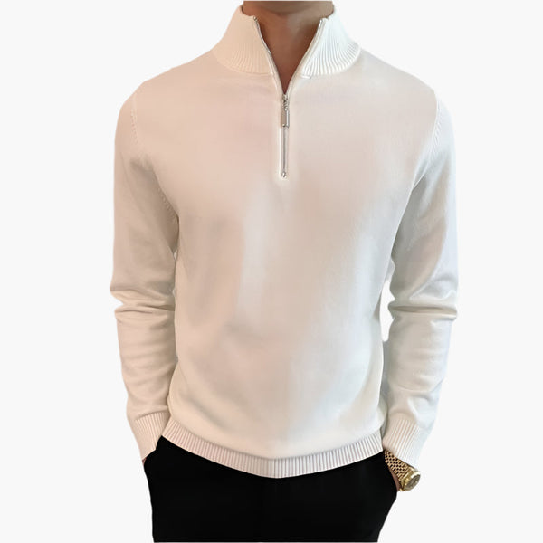 ANSEONG Fine Quarter Zip Sweater - Maison Sydney