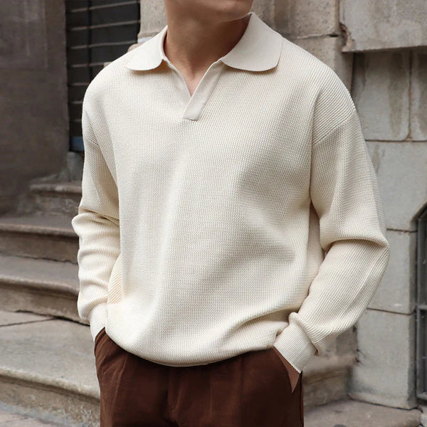 BUSAN Old Money V-Neck Polo - Maison Sydney