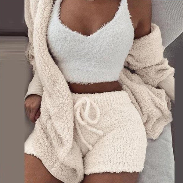 WovenWhisper | Cozy Knit Set (3 Pieces) - Maison Sydney