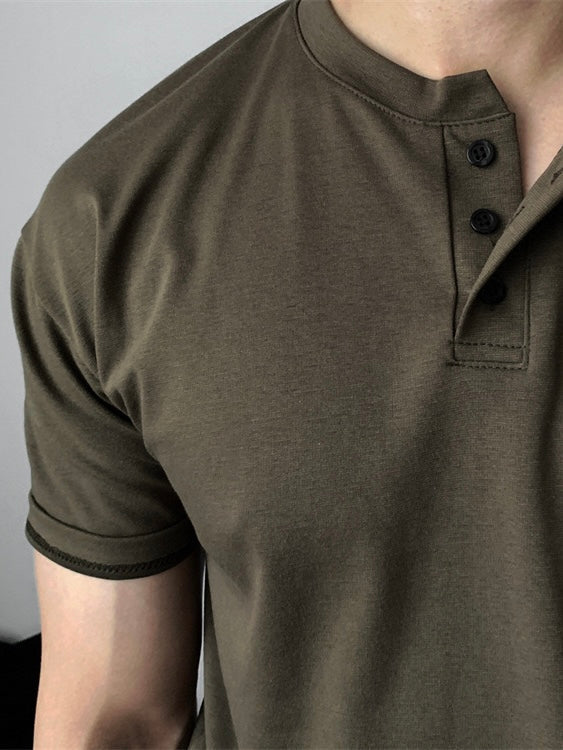 DAEGU Buttoned Collar T-Shirt - Maison Sydney
