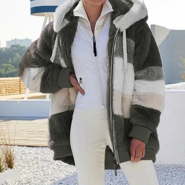 Striped Padded Coat đ