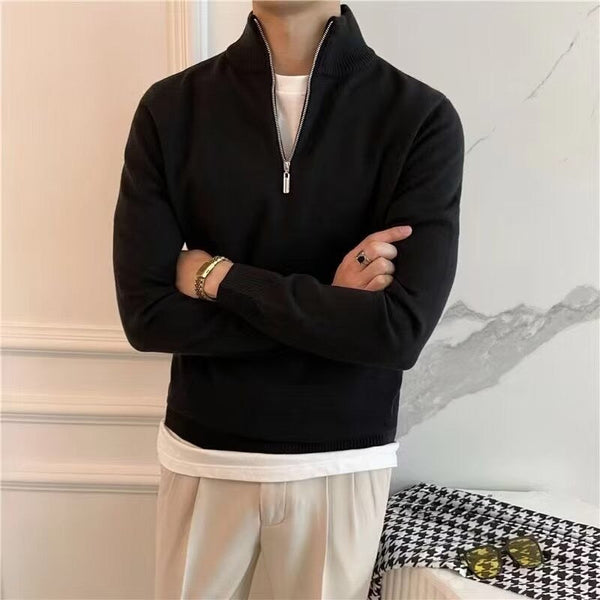 ANSEONG Fine Quarter Zip Sweater - Maison Sydney