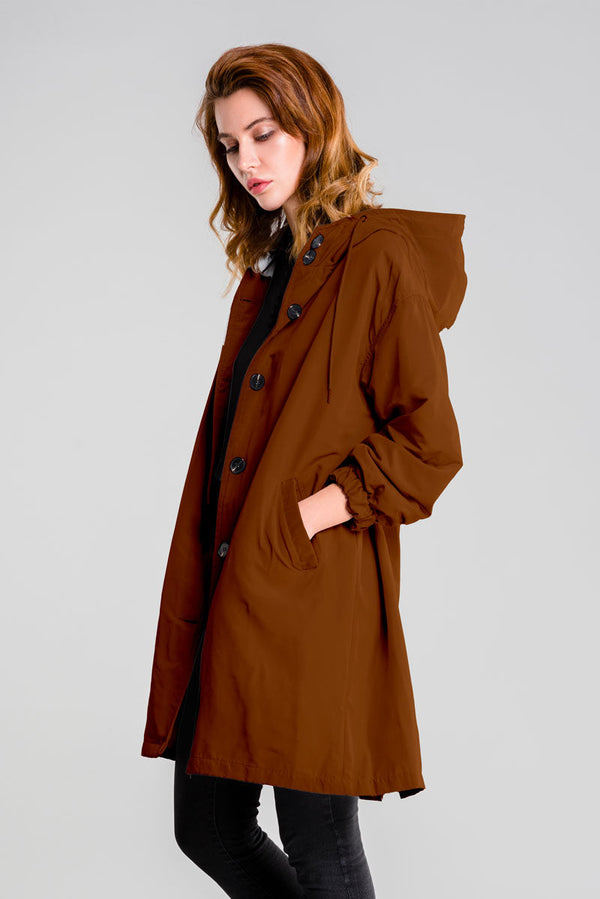 BURNT BROWN WINDBREAKER