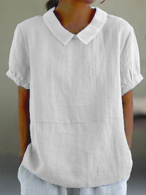 Luna™ | Relaxed Fit Collared Blouse - Maison Sydney
