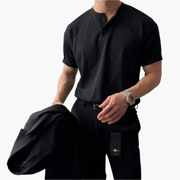 DAEGU Buttoned Collar T-Shirt - Maison Sydney