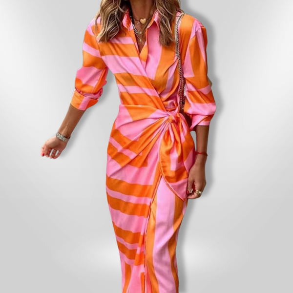 SELENA | Printed Wrap Dress - Maison Sydney