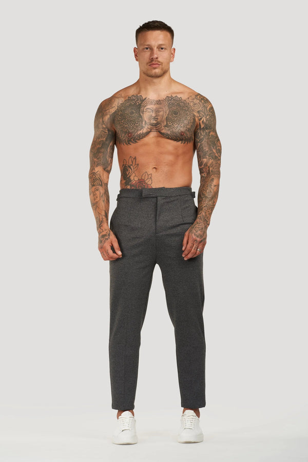 THE ALESSIO TROUSERS - DARK GREY - Maison Sydney