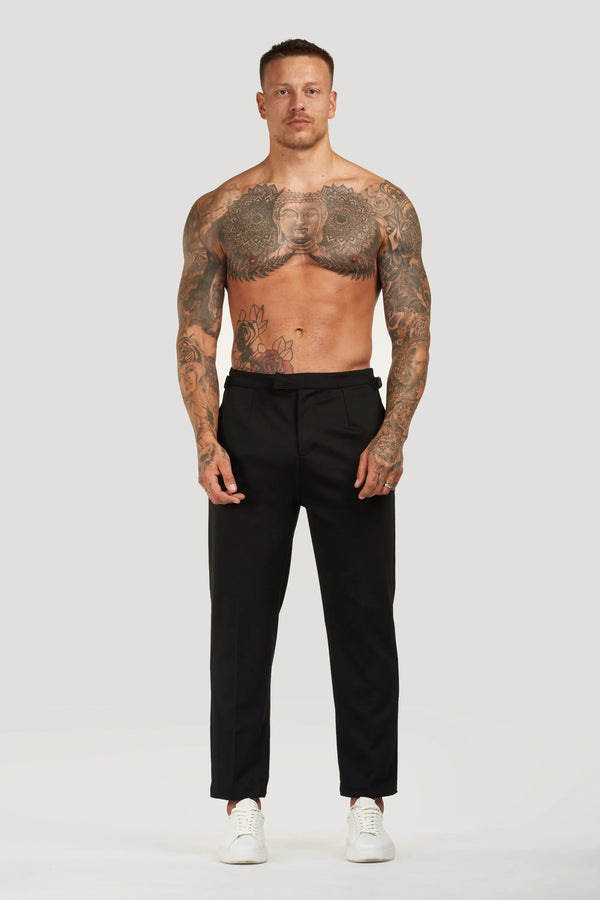 THE ALESSIO TROUSERS - BLACK - Maison Sydney