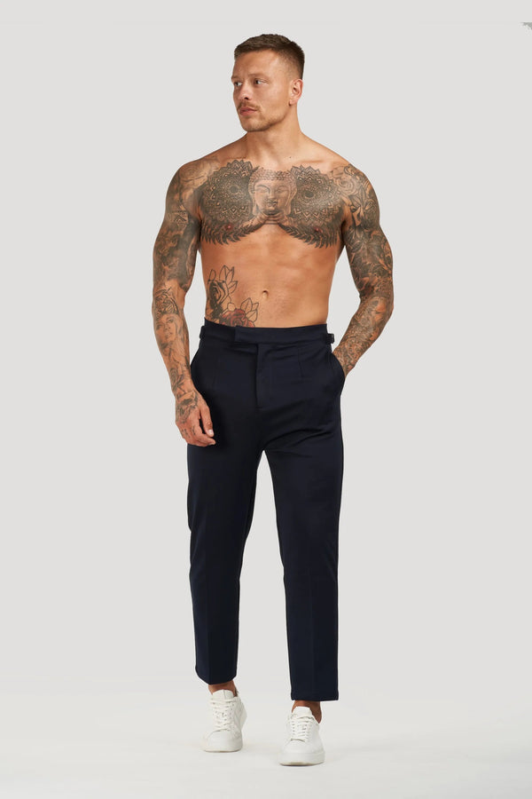 THE ALESSIO TROUSERS - NAVY BLUE - Maison Sydney