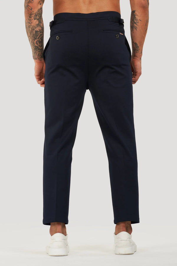 THE ALESSIO TROUSERS - NAVY BLUE - Maison Sydney