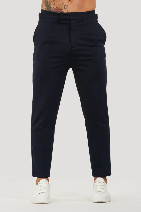 THE ALESSIO TROUSERS - NAVY BLUE - Maison Sydney