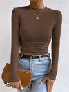 Plain Waffle Slim Sweater - Maison Sydney
