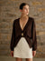 Golden Button Plain Cardigan - Maison Sydney