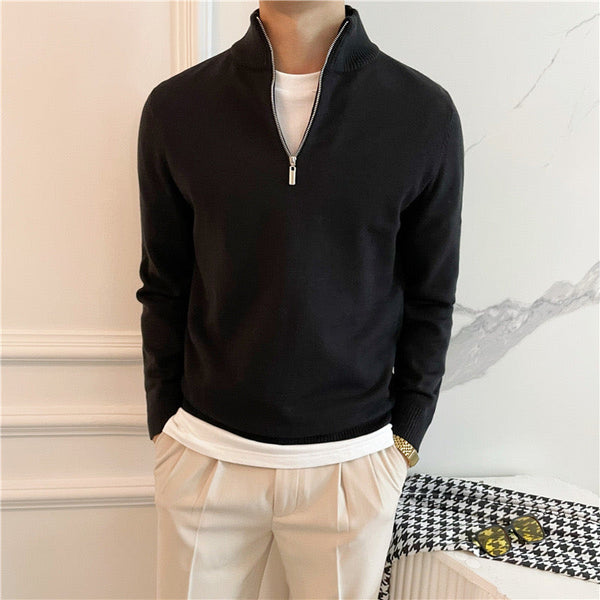 ANSEONG Fine Quarter Zip Sweater - Maison Sydney