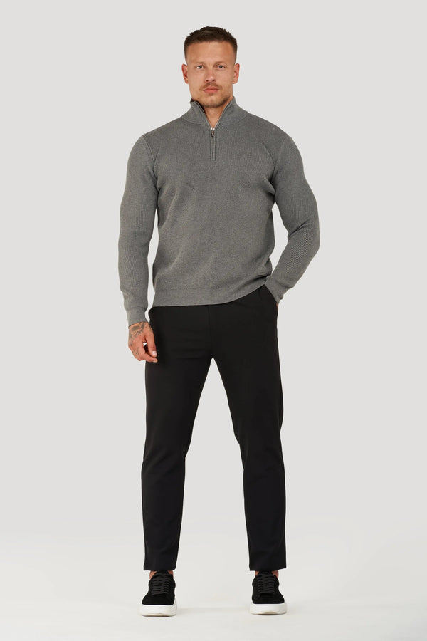 THE RENZO HALF ZIP SWEATER - Maison Sydney