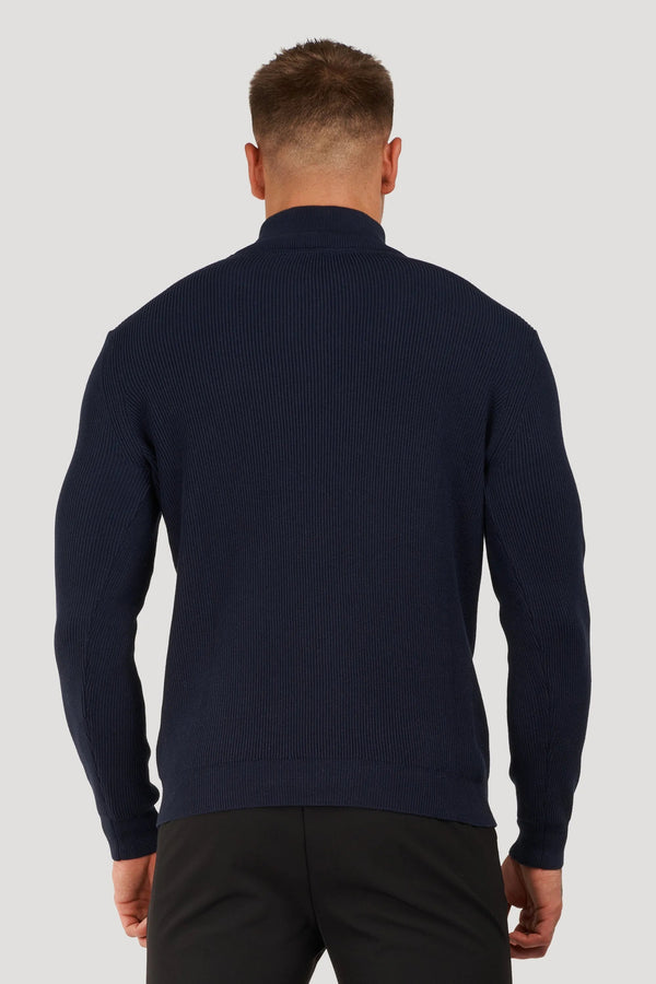 THE RENZO HALF ZIP SWEATER - Maison Sydney