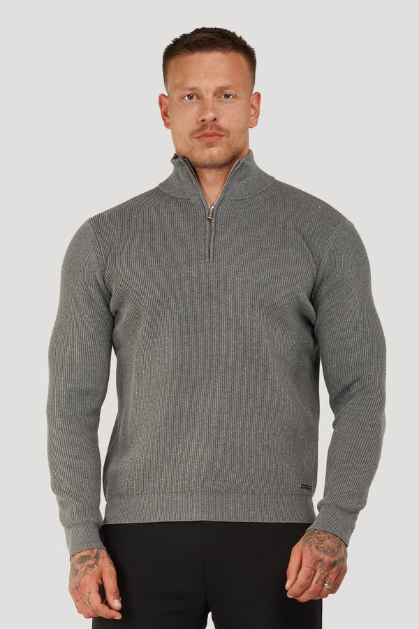 THE RENZO HALF ZIP SWEATER - Maison Sydney