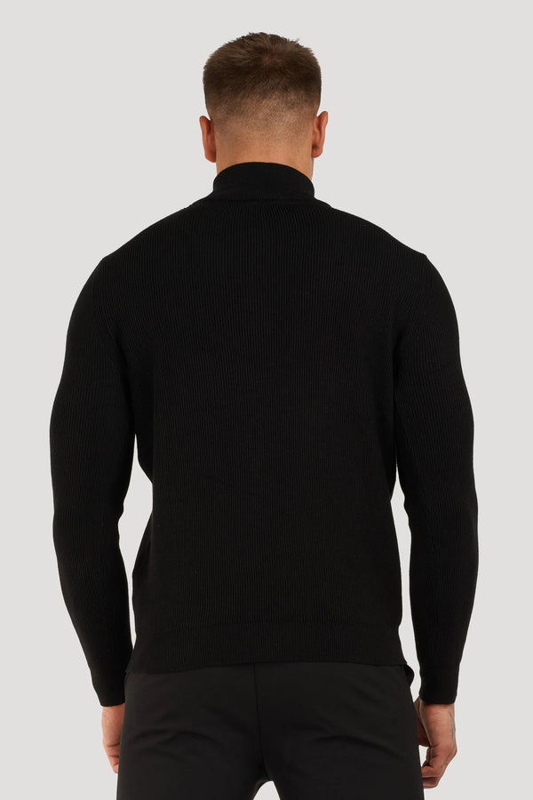 THE RENZO HALF ZIP SWEATER - Maison Sydney