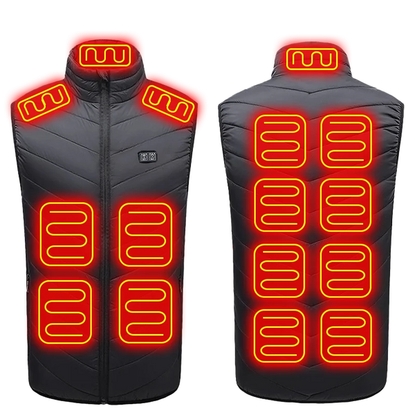 DuraHeat | 21-Zone Outdoor Heated Vest – Tough Graphene Tech