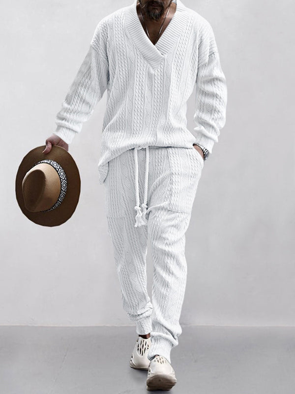FlexKnit | Cable Knit Athleisure Set - Maison Sydney