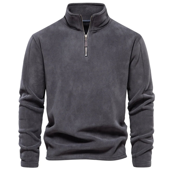 Cooma V2 |Retro Half-zip Stand Collar Sweatshirt