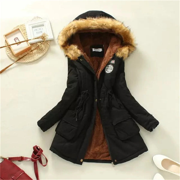 ChicTherm | Puffer Fleece Lined Hood Down Jacket for Women