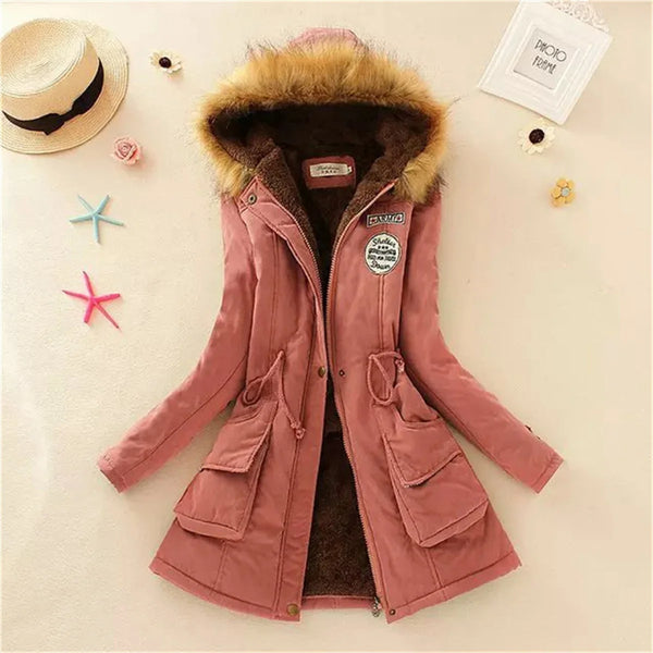 ChicTherm | Puffer Fleece Lined Hood Down Jacket for Women