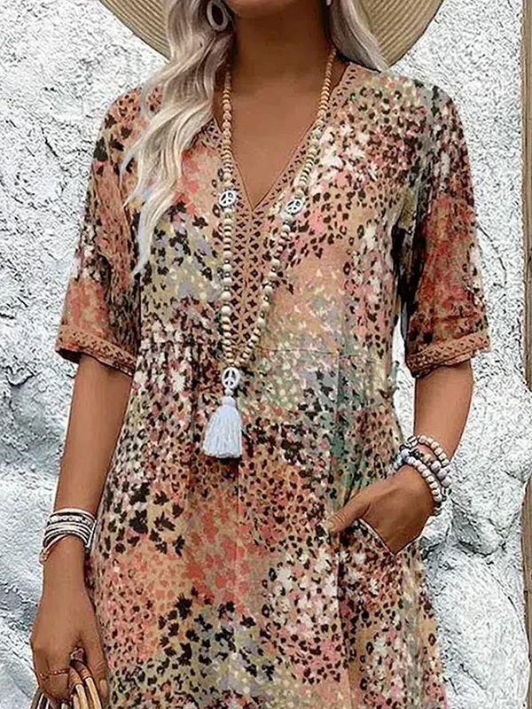 Harper™ | Elegant Floral Midi Dress - Maison Sydney