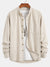 Corduroy Stand Collar Shirt - Maison Sydney