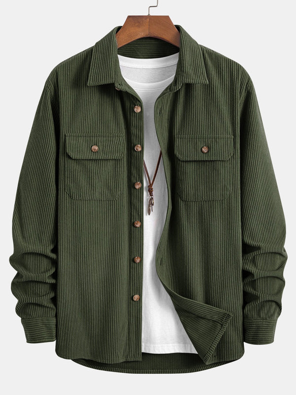Double Pocket Corduroy Shirt - Maison Sydney