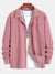 Long Sleeve Corduroy Cuban Collar Shirt - Maison Sydney