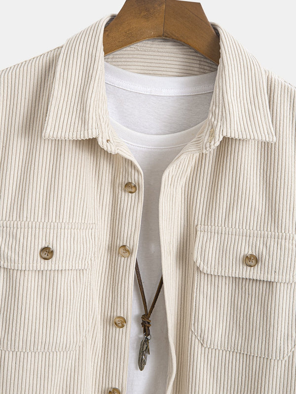 Double Pocket Corduroy Shirt - Maison Sydney