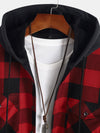 Flannel Fleece Lined Hooded Shirt - Maison Sydney