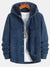 Fleece Lined Corduroy HoodedOvershirt - Maison Sydney