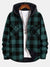 Flannel Fleece Lined Hooded Shirt - Maison Sydney