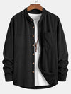 Corduroy Stand Collar Shirt - Maison Sydney
