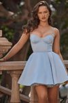 SELENA MINI DRESS - BLUE - Maison Sydney