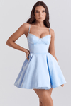 SELENA MINI DRESS - BLUE - Maison Sydney