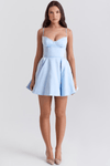 SELENA MINI DRESS - BLUE - Maison Sydney