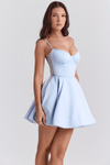 SELENA MINI DRESS - BLUE - Maison Sydney