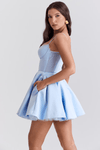 SELENA MINI DRESS - BLUE - Maison Sydney