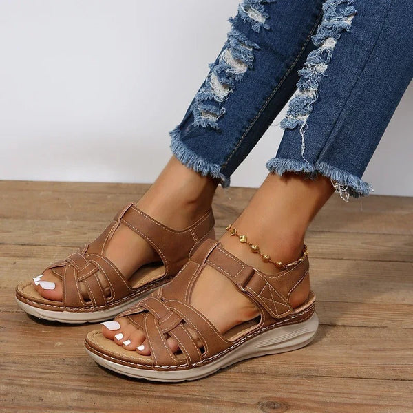 Comfortable Orthopedic Leather Sandals - Maison Sydney