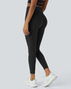 High Waisted Butt Lifting Tummy Control Side Pocket Shaping Training Leggings - Maison Sydney