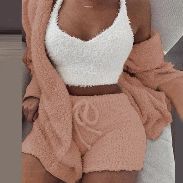 WovenWhisper | Cozy Knit Set (3 Pieces) - Maison Sydney
