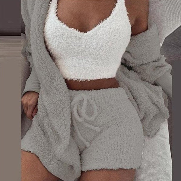 WovenWhisper | Cozy Knit Set (3 Pieces) - Maison Sydney
