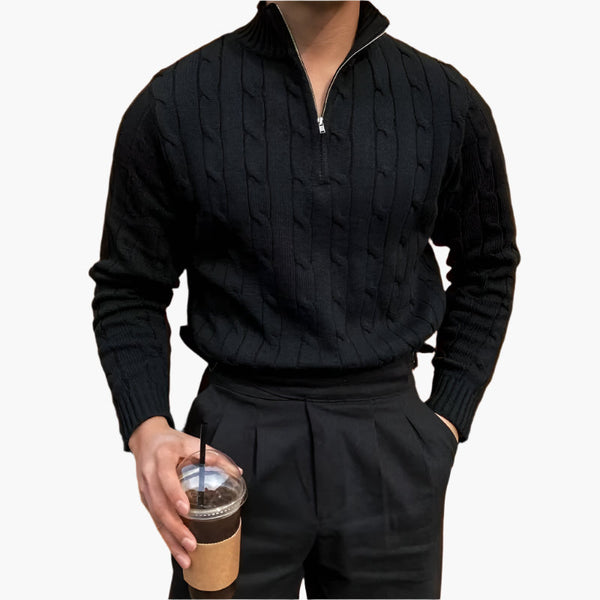 GWANGJU Half Zip Sweater - Maison Sydney