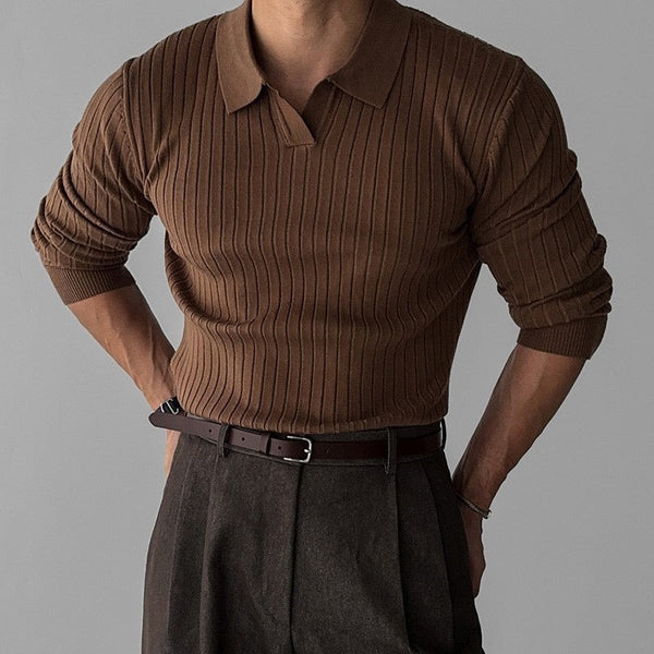 SUWON V-Neck Polo - Maison Sydney