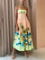 Sling Printed Casual Midi Dress